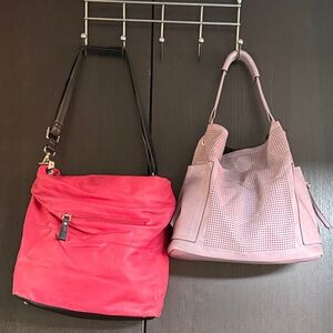 Lot of 2 oversize purses/totes